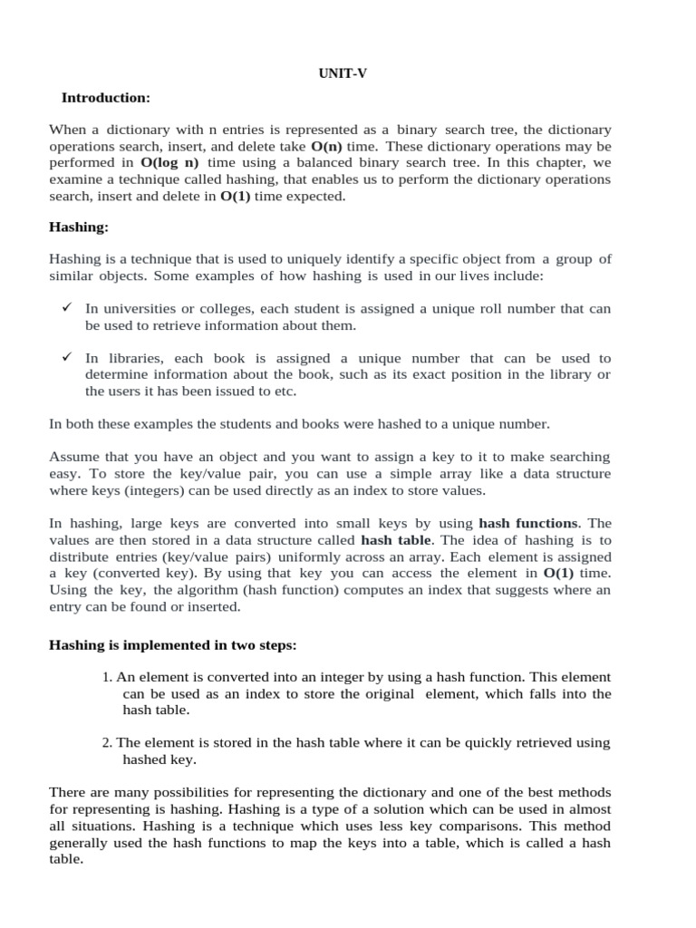 DS Unit-V | PDF | Computer File | Data Type