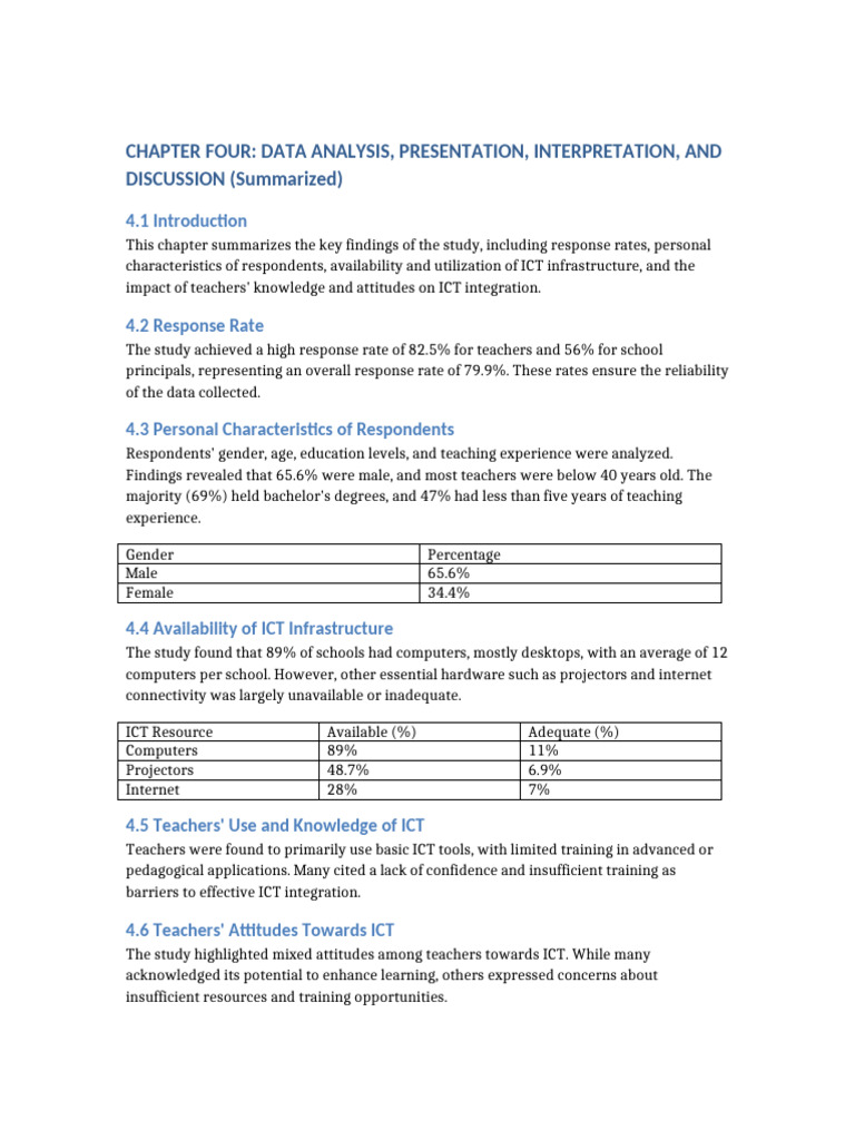 Summarized Chapter 4 With Tables | PDF