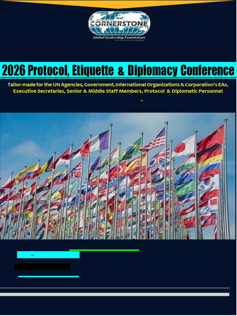 2026 Protocol, Etiquette & Diplomacy Conference | PDF | Records ...