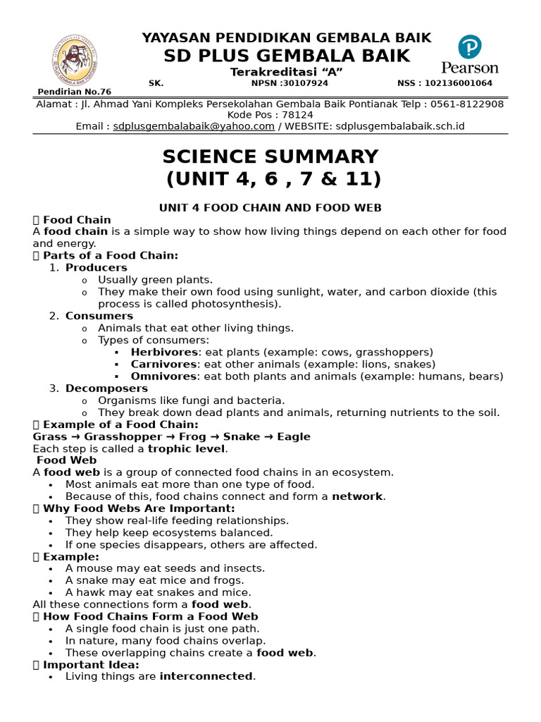 Summary Science 2026 | PDF | Weight | Soil