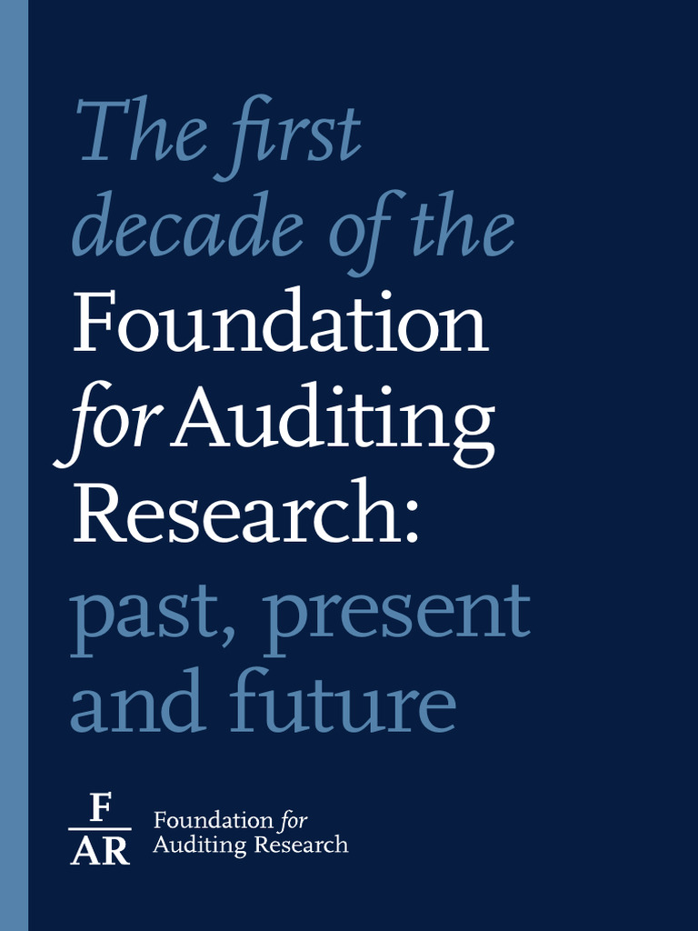 Far-booklet_First-decade-one | PDF | Audit | Knowledge
