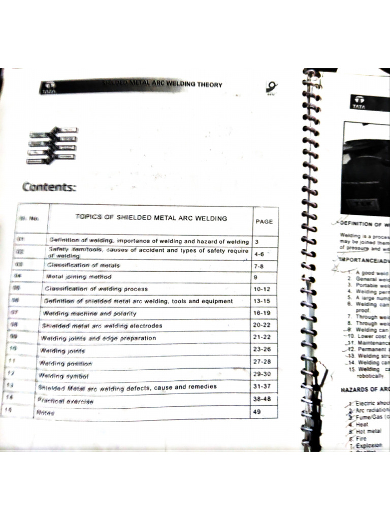 Study material for welding from tata steel | PDF