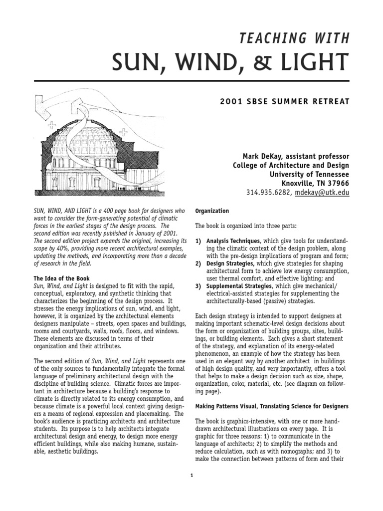 Sun Wind Light PDF Window Design