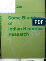 Some Blunders of Indian Historical Research