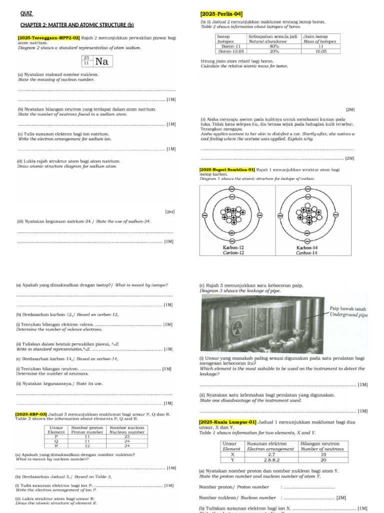 Chapter 2 Matter and Atomic Structure (b) | PDF