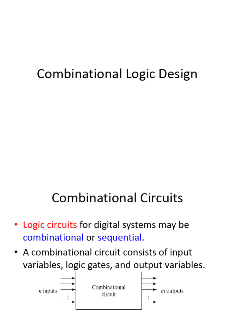 0822472999311_Combinational Logic Design | PDF | Logic Gate ...