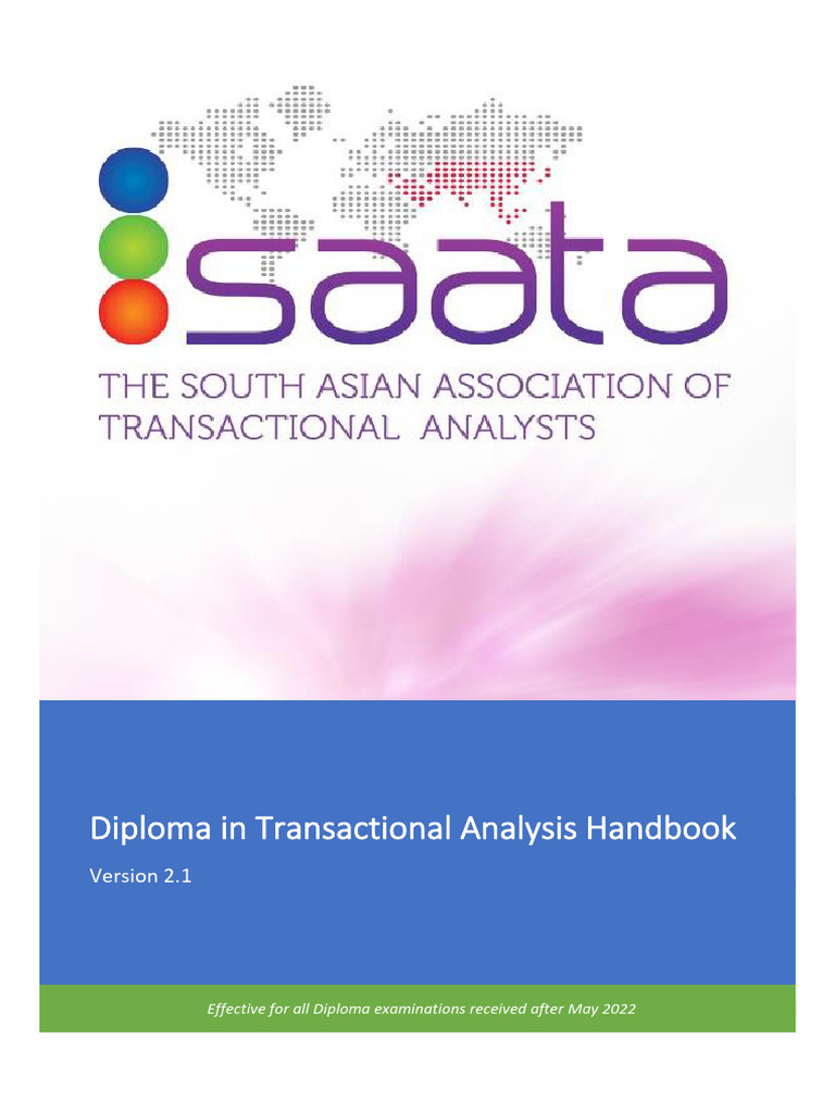 SAATA Diploma Handbook v2.1 ESP Finalupload | PDF | Cognition | Psychology
