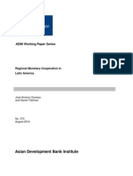 Regional Monetary Cooperation in Latin America