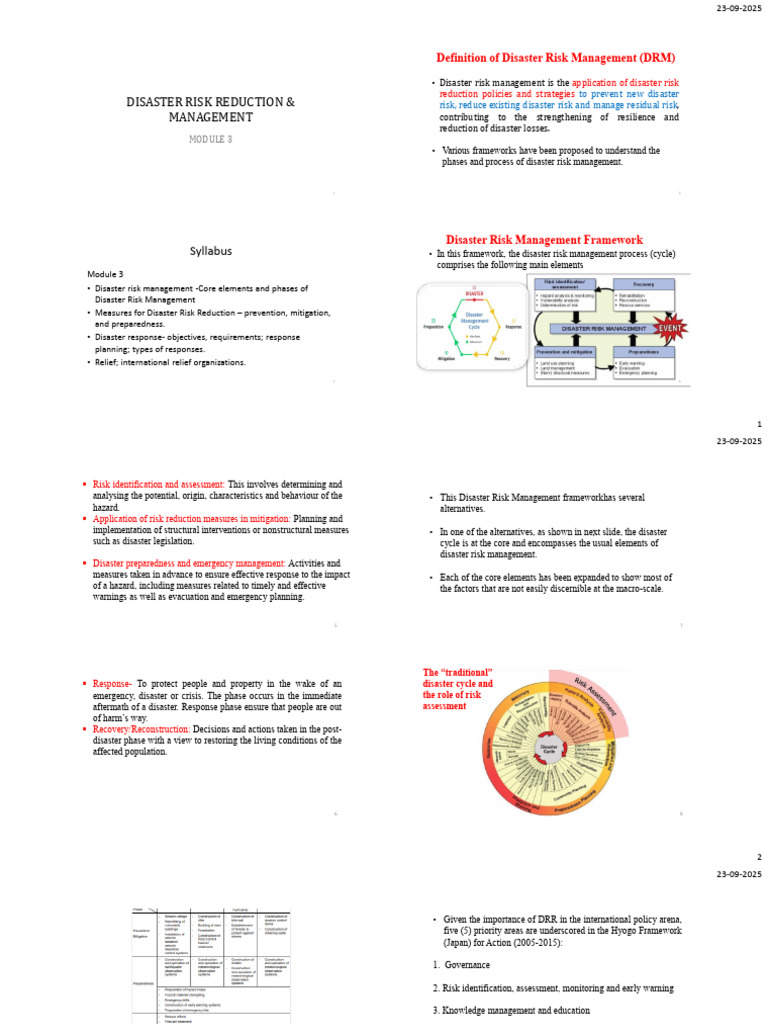 MODULE 3_2025 | PDF | Disaster Risk Reduction | Emergency Management