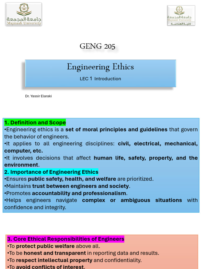 LEC 1 | PDF | Engineering | Safety
