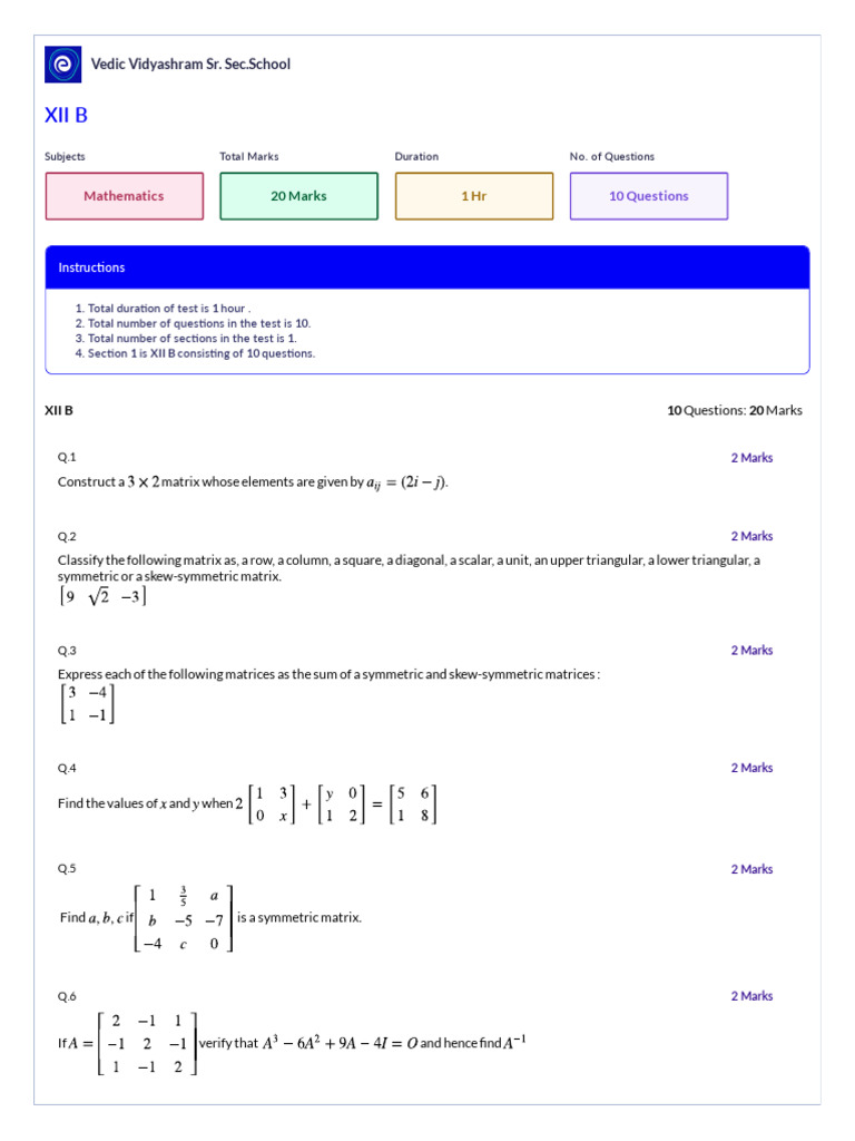 2187698507 | PDF | Matrix (Mathematics) | Mathematical Objects