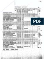 August 2012 Thassos Bus Schedule