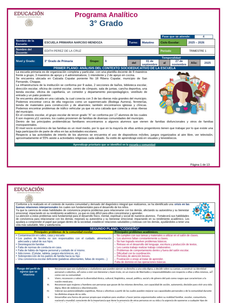 Plan Analitico 2025 | PDF | Aprendizaje | Pensamiento
