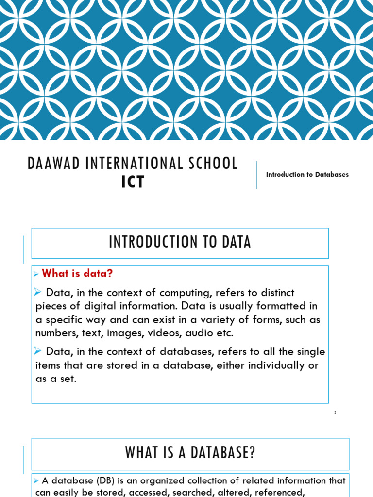 Database F4 - 2025 Part I | PDF | Relational Database | Databases
