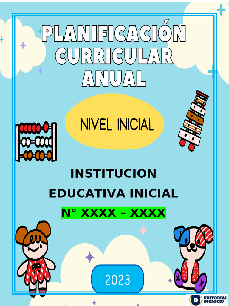 Planificación Curricular Anual 2023 Inicial | PDF | Aprendizaje | Plan ...