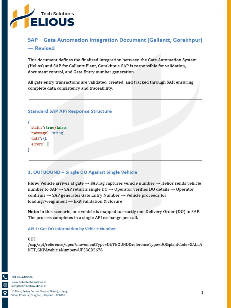 1803revised SAP API Schema - Gate Automation Integration Document | PDF ...