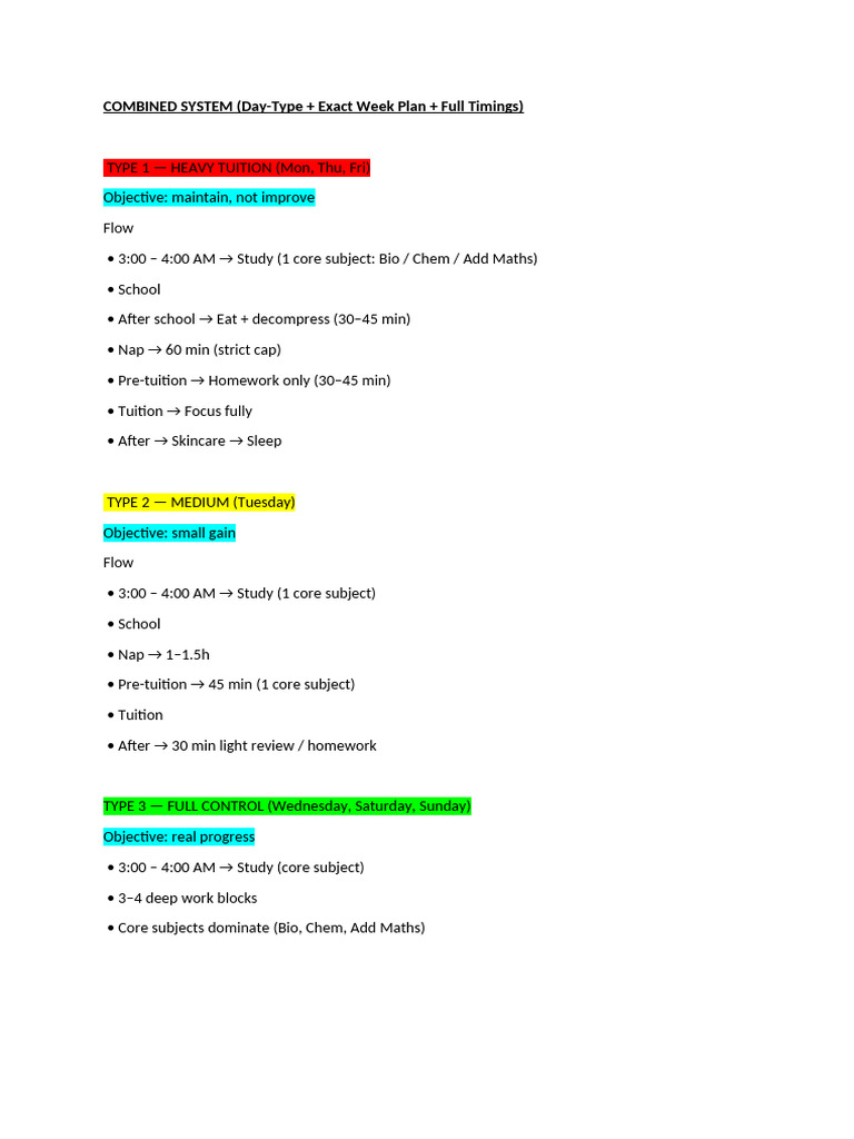 Combined System | PDF