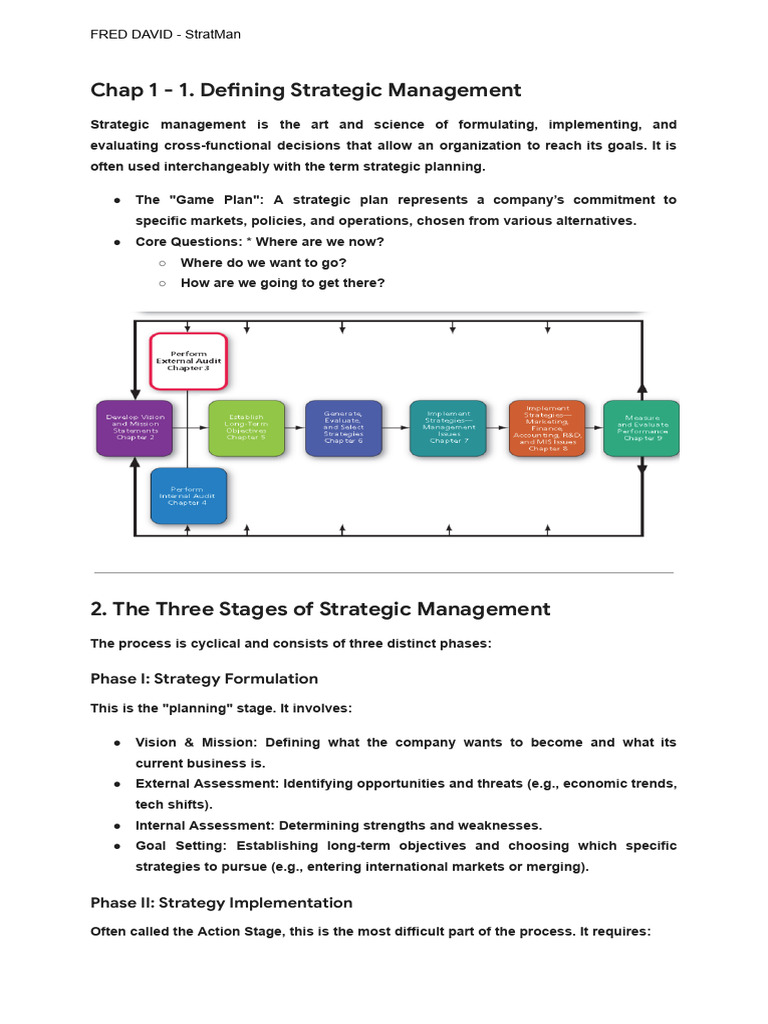 Strategic Management Notes | PDF | Strategic Management | Marketing