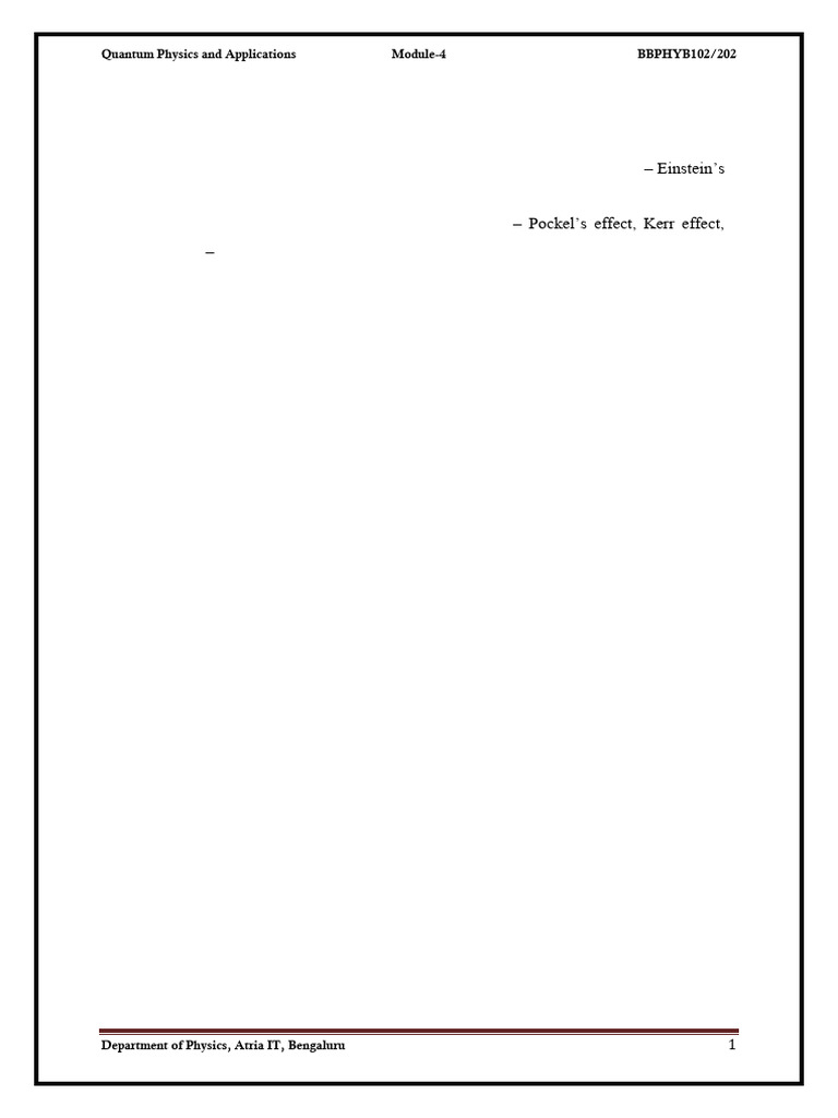 Module 4 Photonics | PDF | Laser | Photon