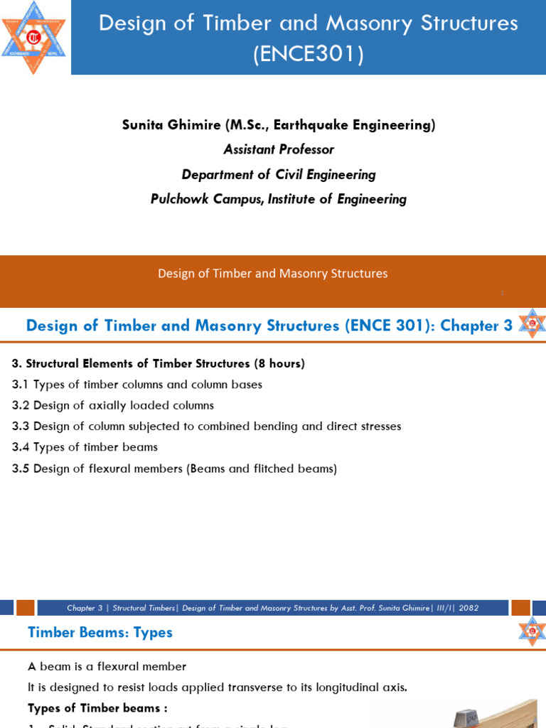 Chapter 3_Structural Element of Timber Structure_Beam Part (1) | PDF ...
