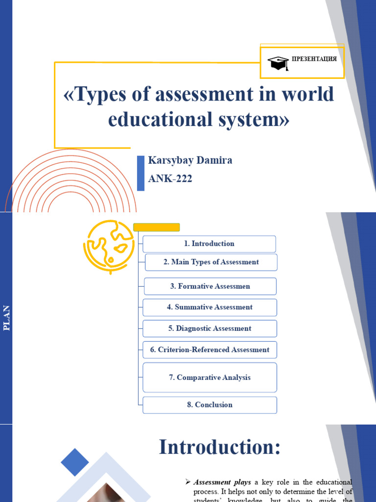 Types of Assessment in World Educational System | PDF