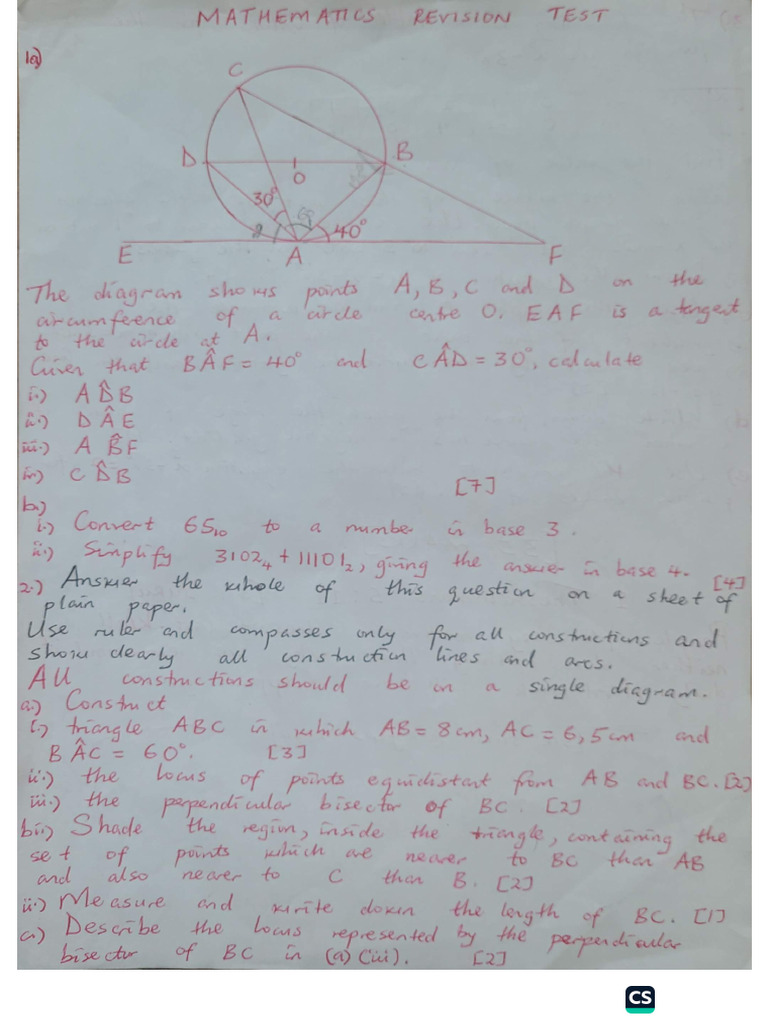 Form 4 Revision | PDF