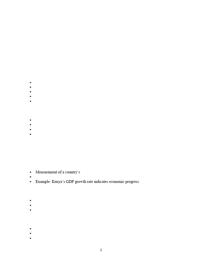 Macroeconomics - Class Notes | PDF | Macroeconomics | Inflation