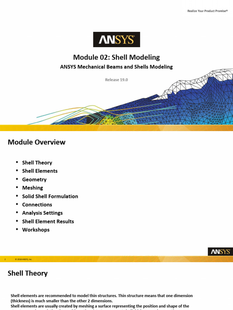 Mech Beams Shells 19.0 M02 Shell Modeling | PDF | Coordinate System ...