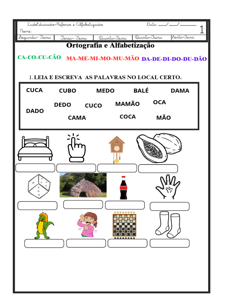 Atividade Letra D, C M | PDF