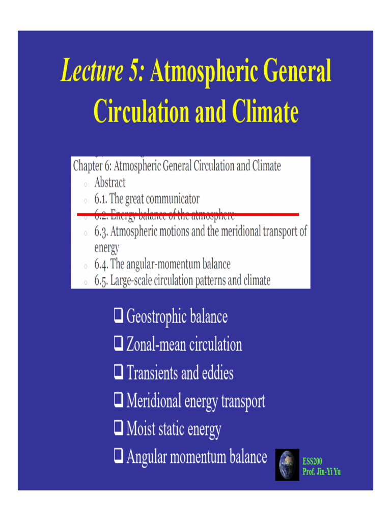 Atmospheric General Circulation 061738 | PDF | Atmospheric Circulation ...