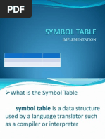 Symbol Table