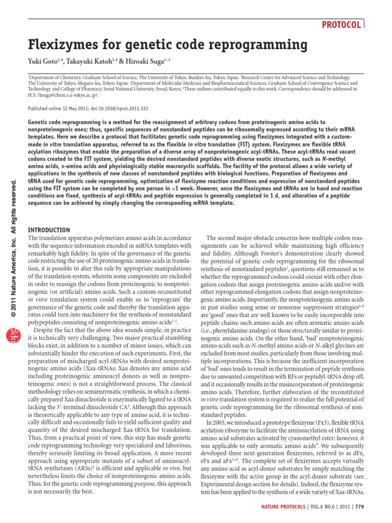 file | PDF | Translation (Biology) | Amino Acid