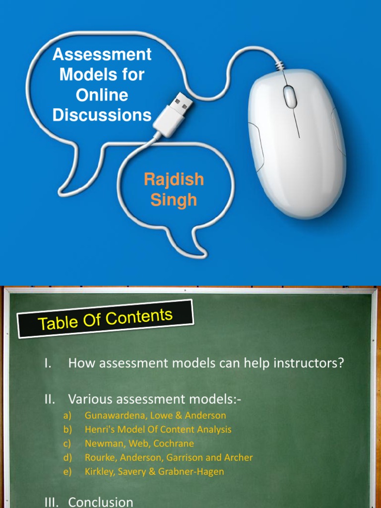 Assessment Models for Online Learning | PDF | Educational Assessment ...