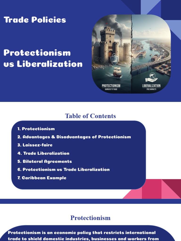 Trade Policies: Protectionism vs Liberalization | PDF | Free Trade ...