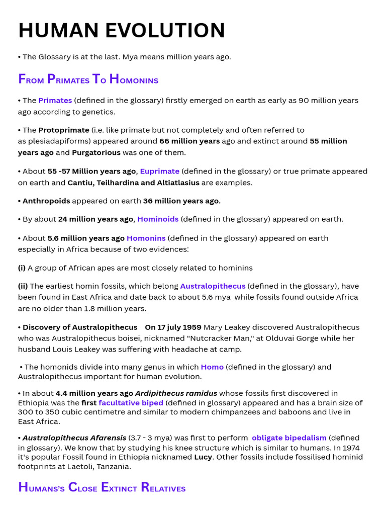 Human Evolution - 20260125 - 184607 - 0000-3 | PDF | Homo | Bipedalism