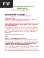 Download Duas for seeking Forgiveness  protection from hell by islamicduaa SN102734442 doc pdf