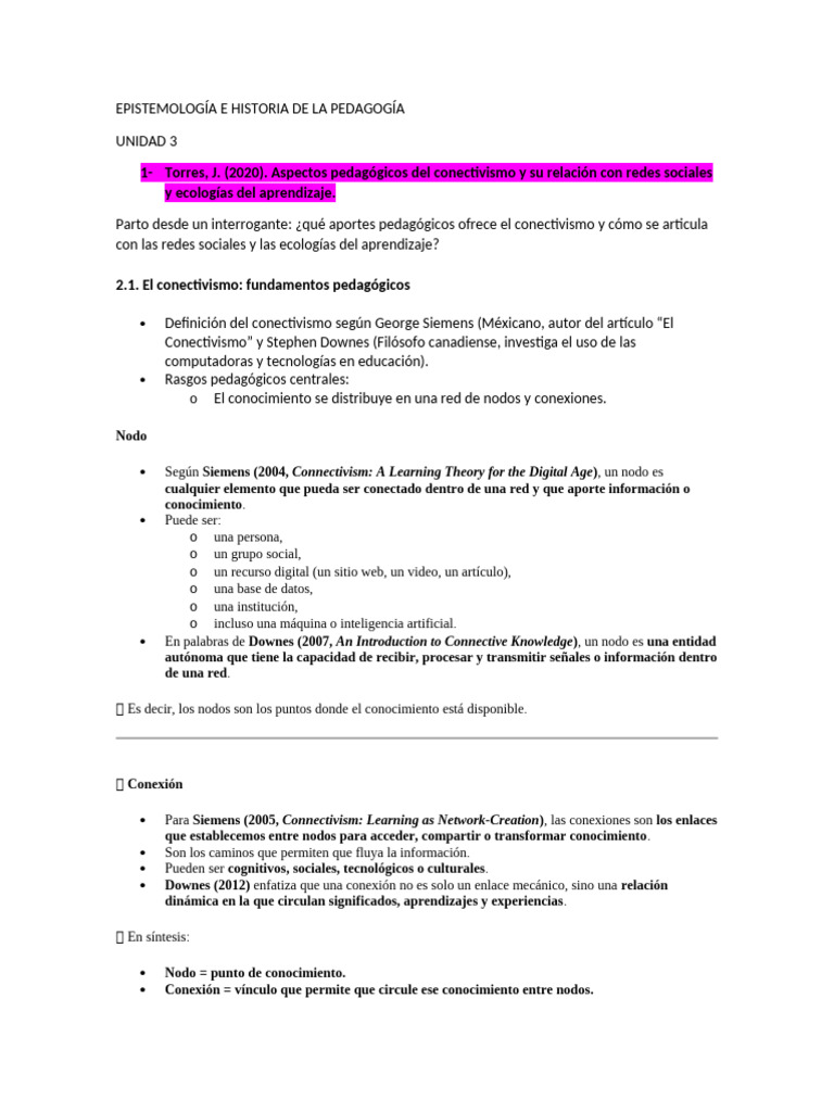 COMPRENSIONES DE LAS LECTURAS DE LA UNIDAD 3 | PDF | Aprendizaje ...