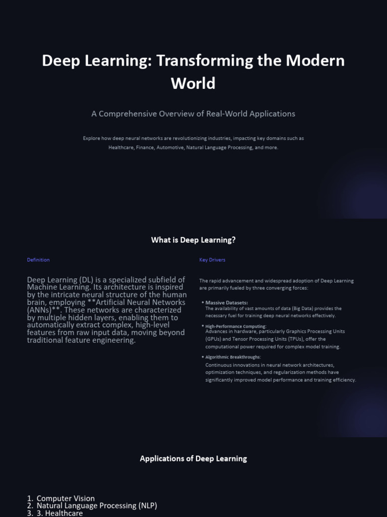 2. Deep Learning Applications | PDF | Deep Learning | Computer Vision