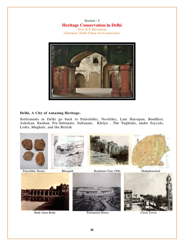 Delhi Heritage Conservation Strategies | PDF | Delhi | Government Of India