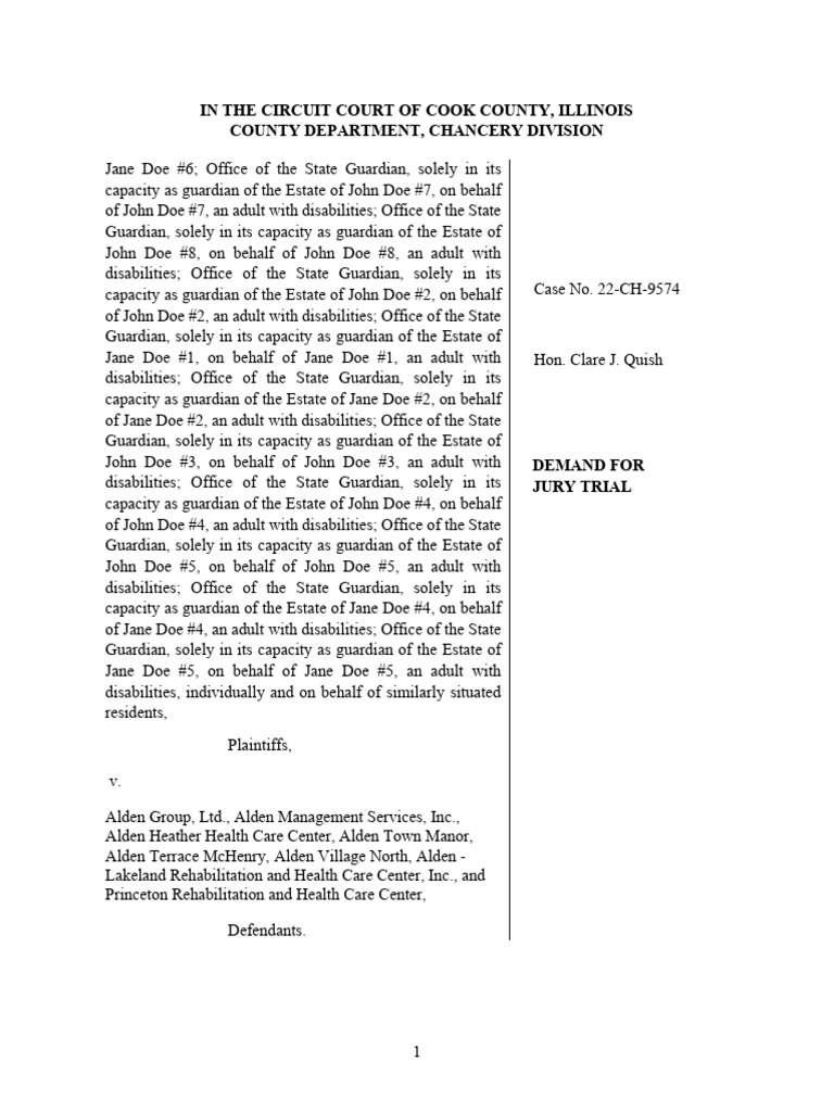 JDoe Third Amended Complaint EFILED 7-18-25 | PDF | Health Care