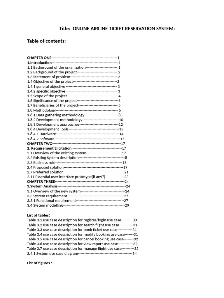 Airline Ticket Reservation System | PDF | Integrated Development ...
