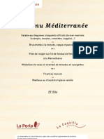 Le Menu Méditerranée