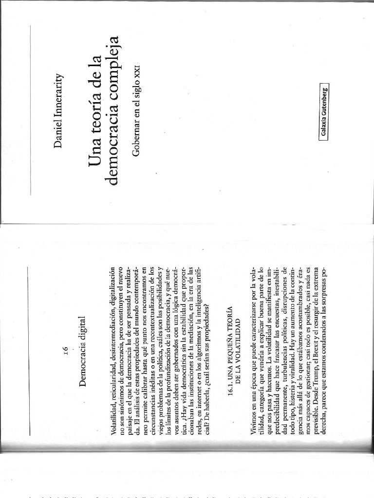 Una Teoría de La Democracia Compleja | PDF