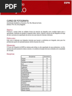 Programa Curso de Fotografia Espm 2011