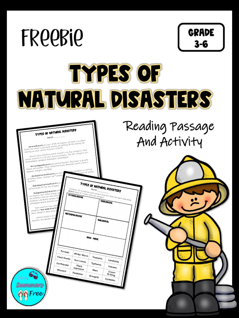 TYPESOFNATURALDISASTERSFREEBIE-1 | PDF | Natural Disasters | Tropical ...