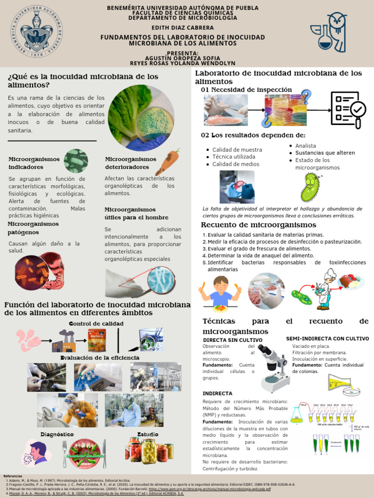 Seminario 1. Fundamentos Del Laboratorio de Inocuidad Microbiana de Los ...