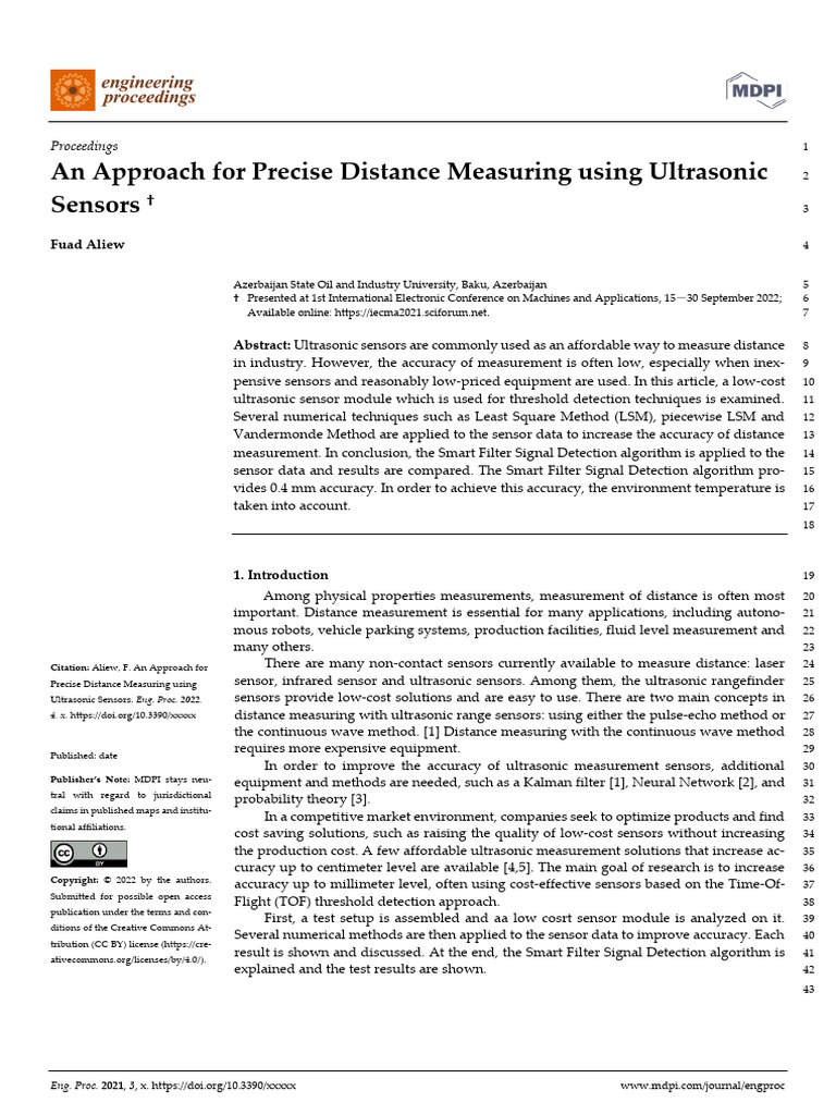 manuscript | PDF | Sensor | Accuracy And Precision