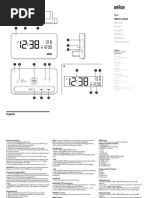 LED Digital Clock User Manual | PDF | Clock | Switch