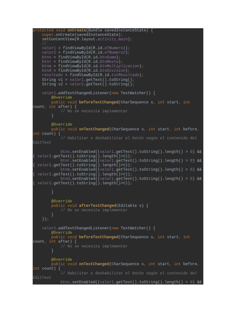 Protected Void OnCreate | PDF