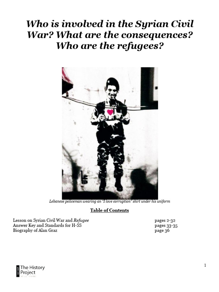 Copy of Dominique Gordon - Syrian Civil War | PDF | Arab Spring | Syria
